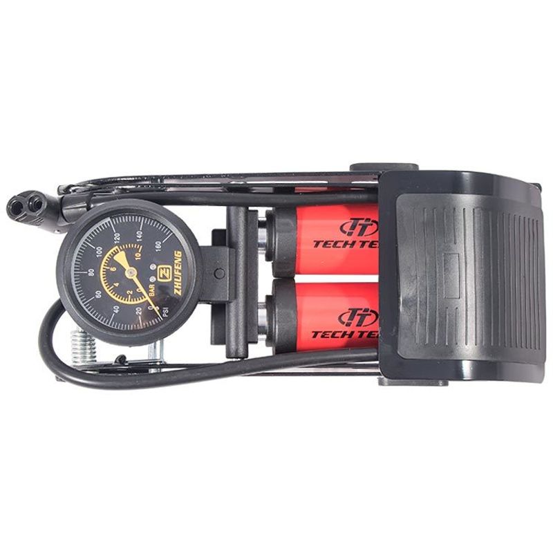 Ножной насос с двумя цилиндрами 44х110 мм.