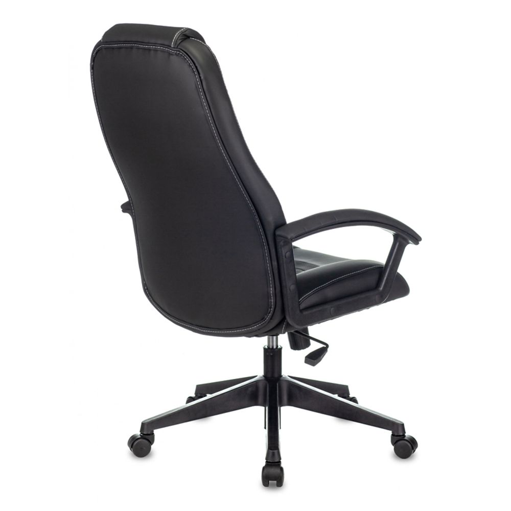 Кресло игровое ZOMBIE 8/8N/BLACK, PL, экокожа черный, топ-ган (до 180кг)