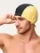 Шапочка для плавания лайкровая Sargan Классика унисекс черный/желтый
