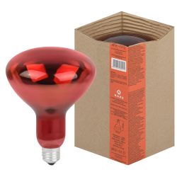 Инфракрасная лампа ЭРА ИКЗК 220-250 R127 для обогрева животных 250 Вт Е27