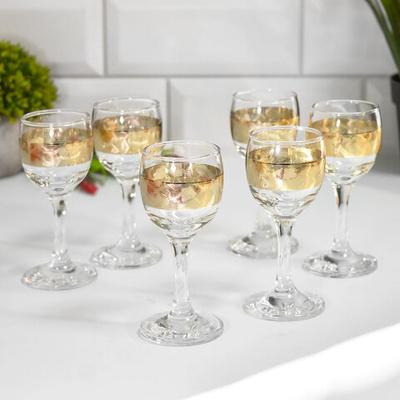 Набор рюмок 6шт 60мл "Облака"