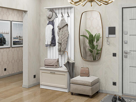 Прихожая Стиль-01 Cream Silkwood Белый