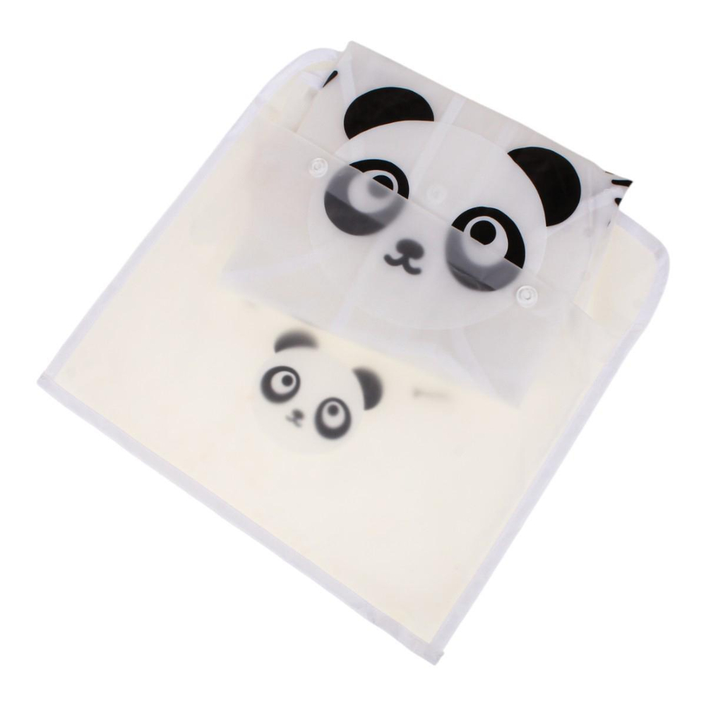 Дождевик с капюшоном, белый, размер S D-4879