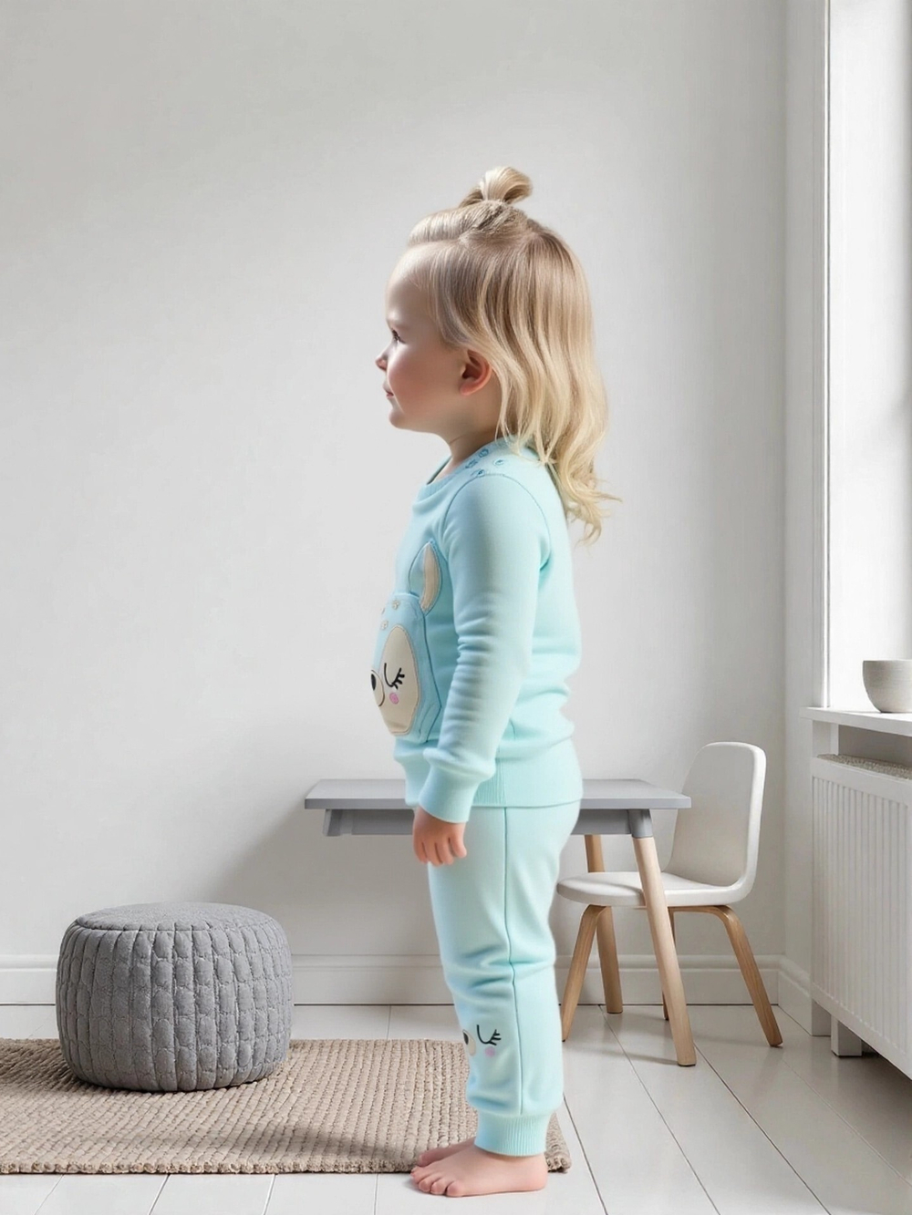 1032-13-3 Комплект для девочки (джемпер+брюки)