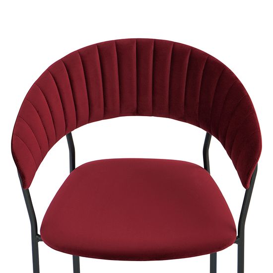 Стул stefany, велюр, винный