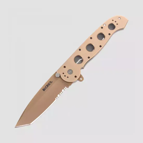 Складной нож CRKT Kit Carson M16 Tanto Desert Aluminum CR/M16-14D c клинком из стали AUS-8, рукоять алюминий