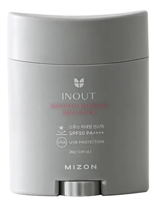 MIZON Солнцезащитный стик - INOUT SMOOTH MINERAL SUN STICK SPF50 PA++++ ,26г
