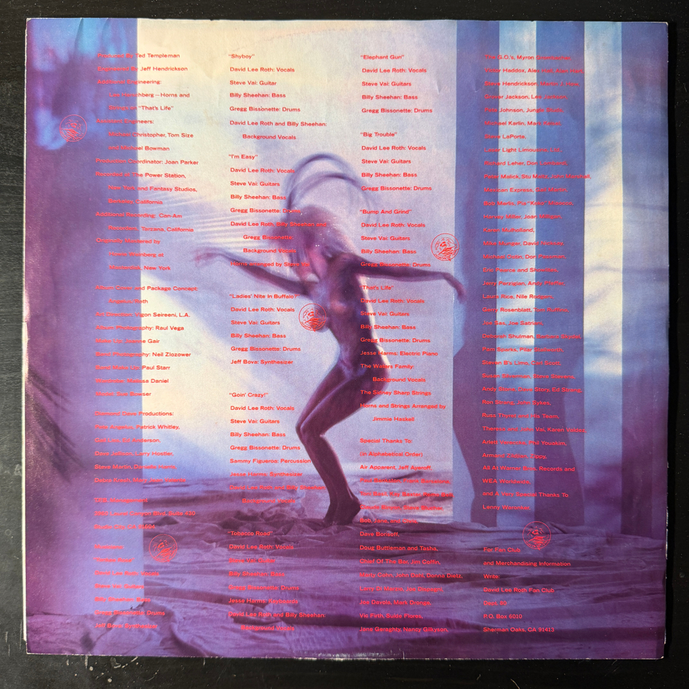 David Lee Roth ‎– Eat 'Em And Smile (США 1986г.) Т