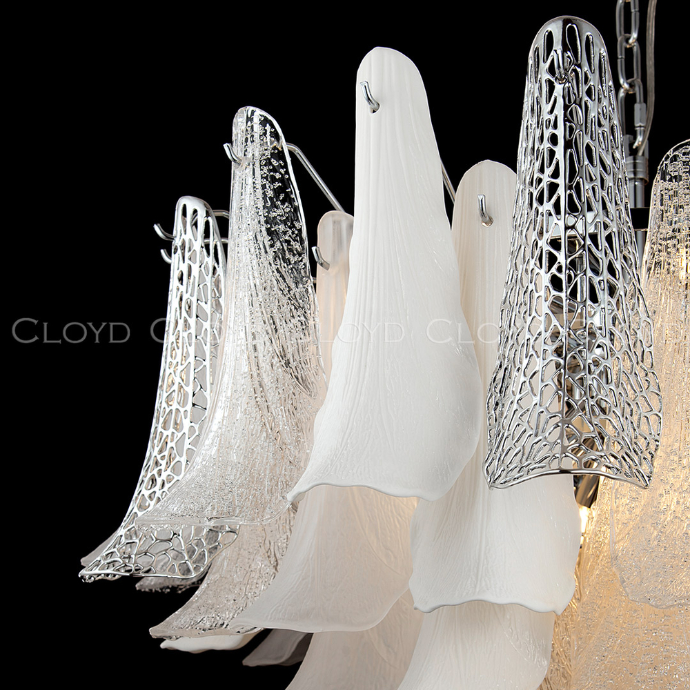 Люстра Cloyd WASABI C16 / Ø84 см - керамика - хром (арт.11450)