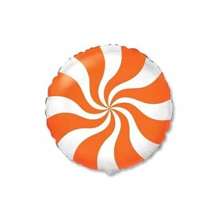 Шар круг "Конфета оранжевая" 45 см
