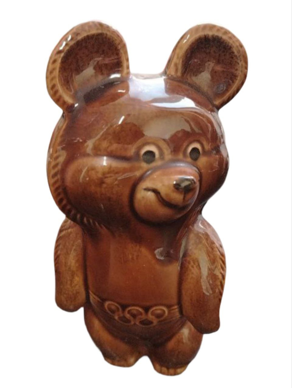 &&& Фарфоровая статуэтка "Олимпийский мишка" (ЗиК Конаково)