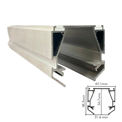 Профиль Стандарт S-25 для трековой системы COLIBRI, 2 м (цена за пог м) (упаковка 8 метров)