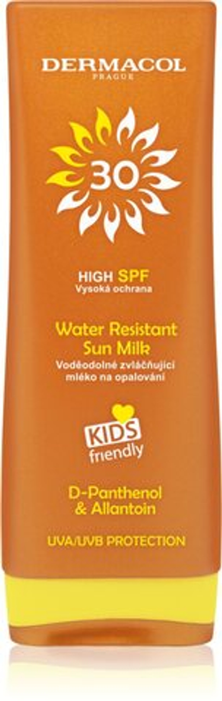 Dermacol Sun Water Resistant - водостойкий солнцезащитный лосьон /  SPF 30 200  ml  / GTIN 8595003117654