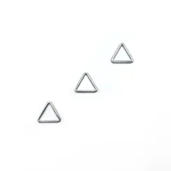 Треугольник для бретели серебро 10 мм, Arta-F