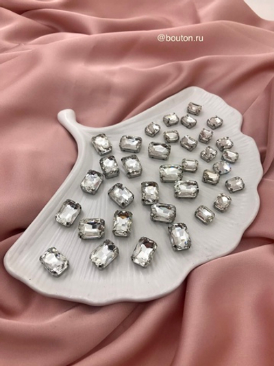 Стразы прямоугольные в цапах