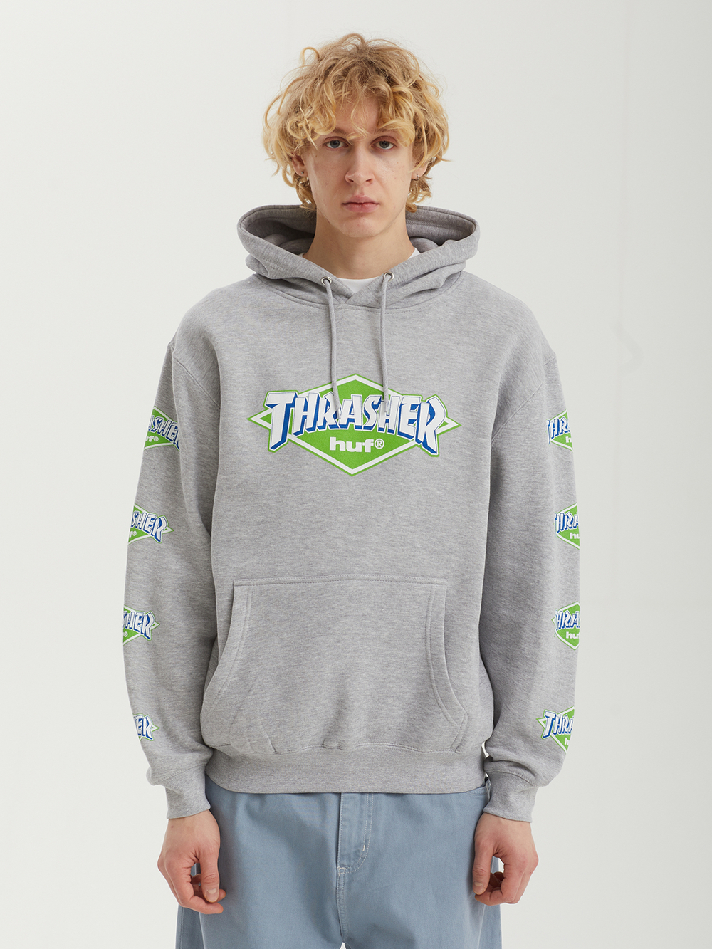 Мужская Толстовка Huf X Thrasher Logo Po
