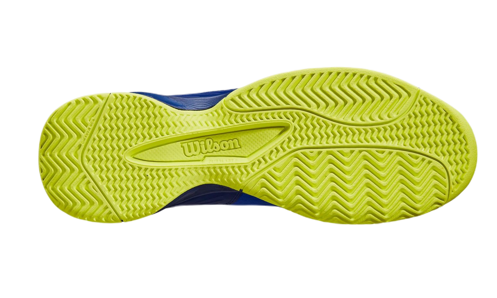 детские Кроссовки теннисные Wilson Rush Pro JR L - bluing/blue print/safety yellow
