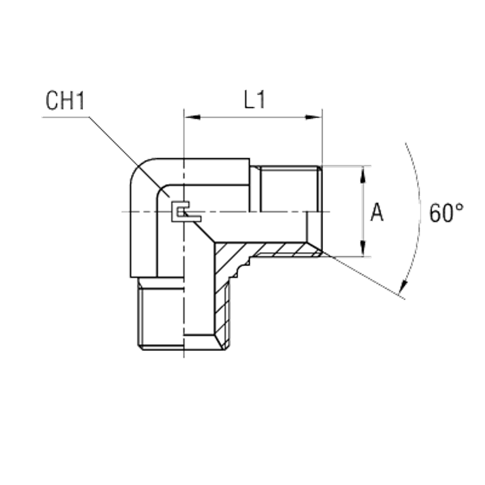 Соединение P90 BSP 1.1/4" BSP 1.1/4"