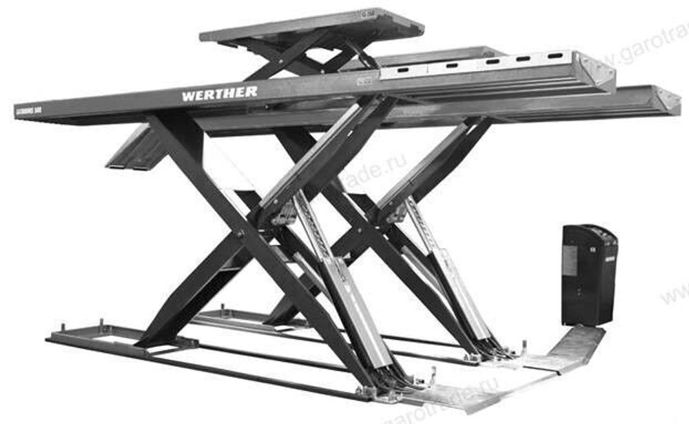 Подъемник ножничный для РУУК ГП 4 т С подъемником второго уровня Saturnus 40R ATLT RAL70 OMA/Werther