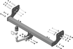 Фаркоп Motodor для KGM Torres 2023- (оцинк. Шар) арт.92805-A