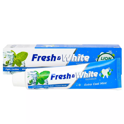 LION Зуб/паста FRESH&WHITE 160гр.Extra Cool Mint