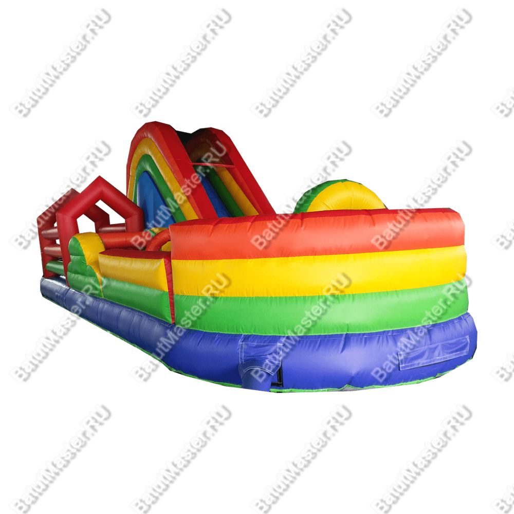 Надувная полоса препятствий "Цветное изобилие" 8*4*4 м