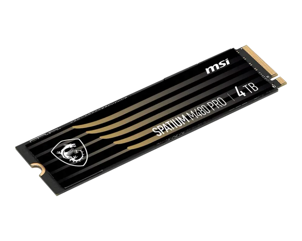 Твердотельный накопитель 4000Gb SSD MSI SPATIUM M480 PRO M.2 PCIe 4.0 NVMe R7400Mb/s W7000MB/s SPATIUM M480 PRO PCIe 4.0 NVMe M.2 4TB