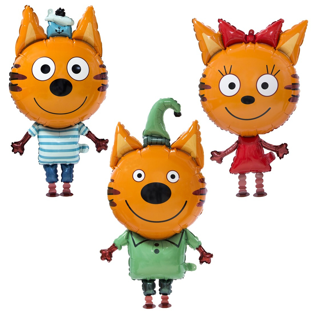 Фольгированный шар-фигура ходячая «Герои Три Кота» в ассортименте