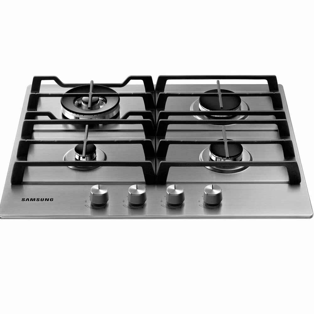 Газовая варочная поверхность Samsung NA64H3030AS, нержавеющая сталь, цвет серебристый