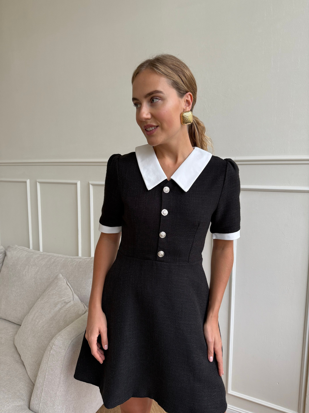 Платье Tweedy черный