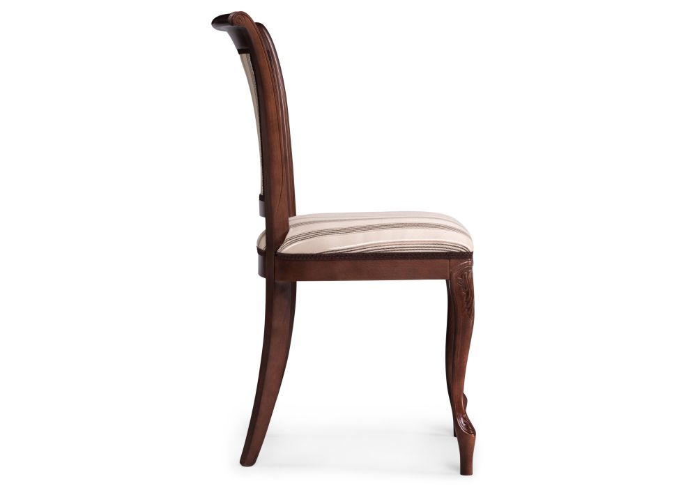Деревянный стул Амбертин орех / агата полоса серая