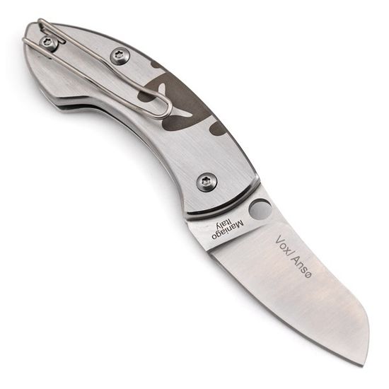 Складной нож Spyderco Pingo 163TIP c клинком из стали Uddeholm Elmax® SuperClean, рукоять титан