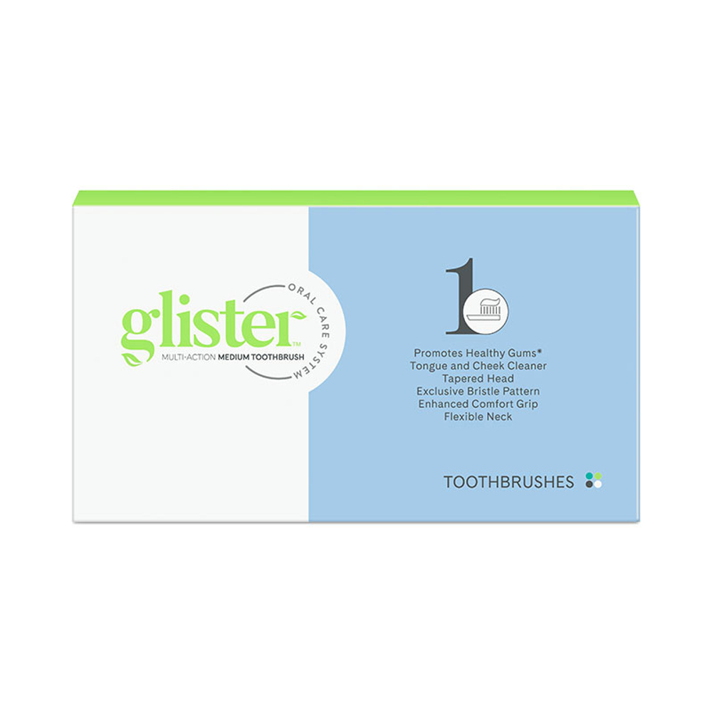 GLISTER™ Универсальные зубные щетки, 1 уп./4 шт. (Средняя жесткость щетины)