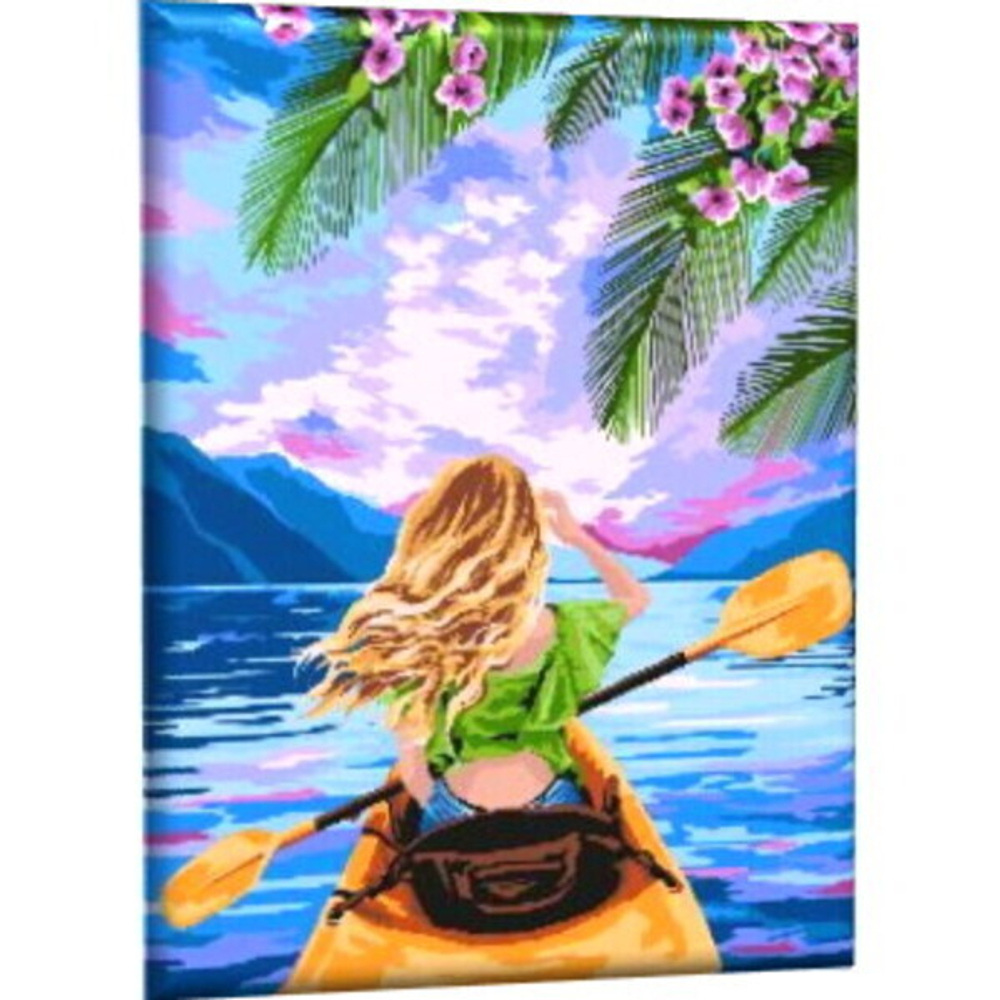 Картина рисование по номерам 40*50 см «Прогулка на сапе» GLA13