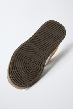 ZARA КОЖАНЫЕ КРОССОВКИ, ГОРЧИЧНЫЙ