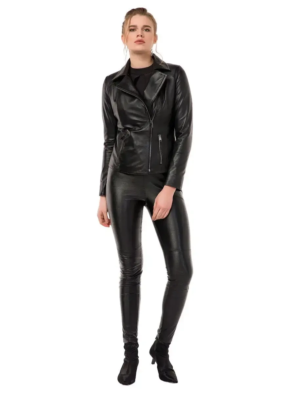 Косуха женская натуральная кожаная