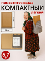 Мангал разборный с полочкой и выдвижным дном, толщина 2мм