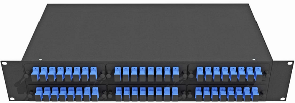 Кросс оптический стоечный  TopLAN КРС-Top-2U-48SC/U-OS2-BK