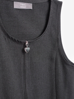 Сарафан школьный на молнии для девочки Next 311-160, Серый