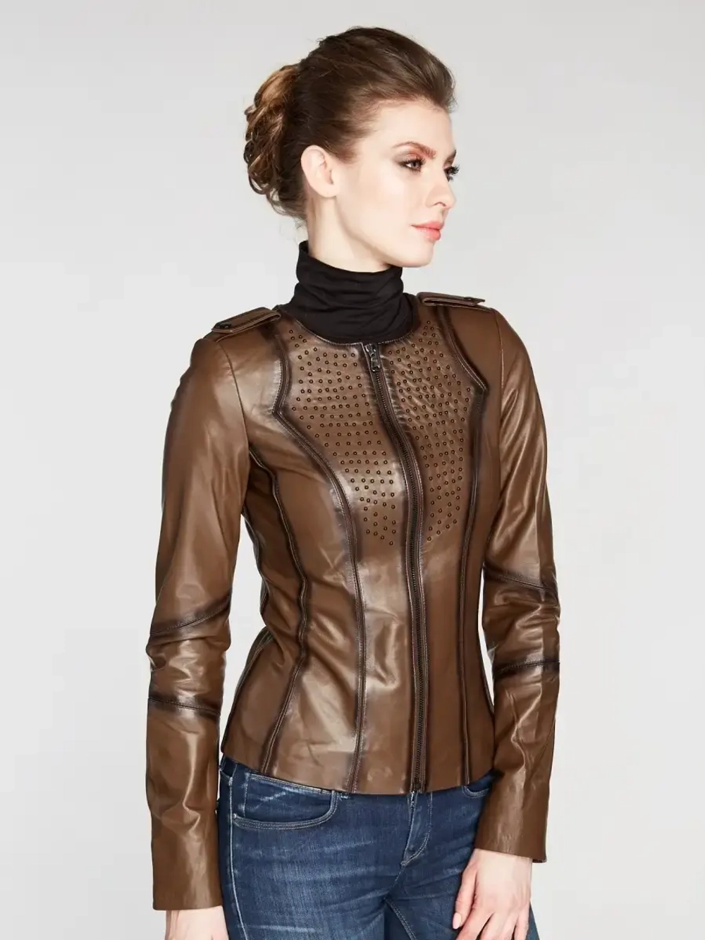 Куртка женская из натуральной кожи