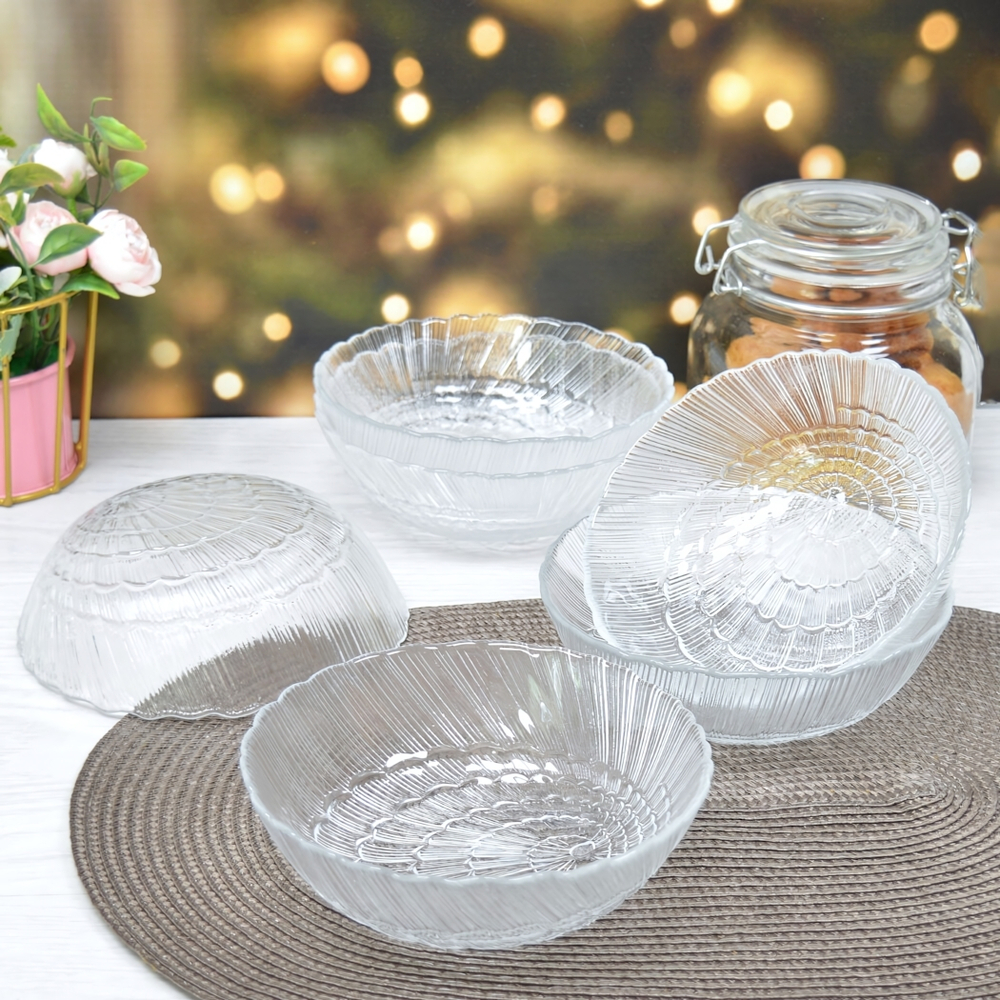 Набор салатников "Atlantis" 6шт 150мм, закаленное стекло