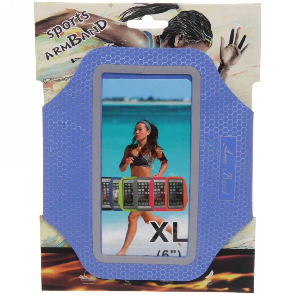 Чехол спортивный для телфона на руку «Power» (для телефона 6»), микс