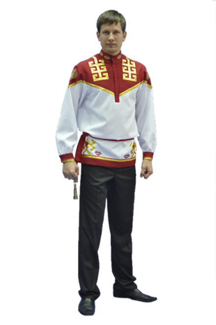 Рубашка мужская с поясом