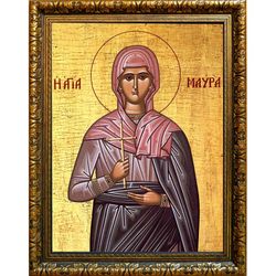 Мавра Фиваидская мученица. Икона на холсте.