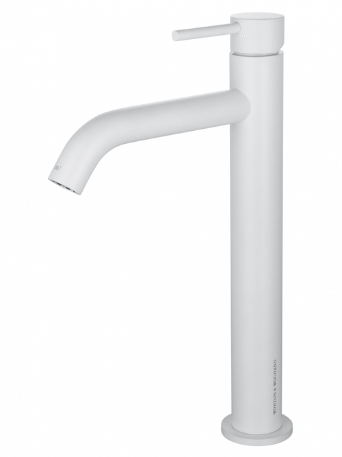 Смеситель для раковины высокий WONZON & WOGHAND, Белый матовый (WW-H1062-MW)