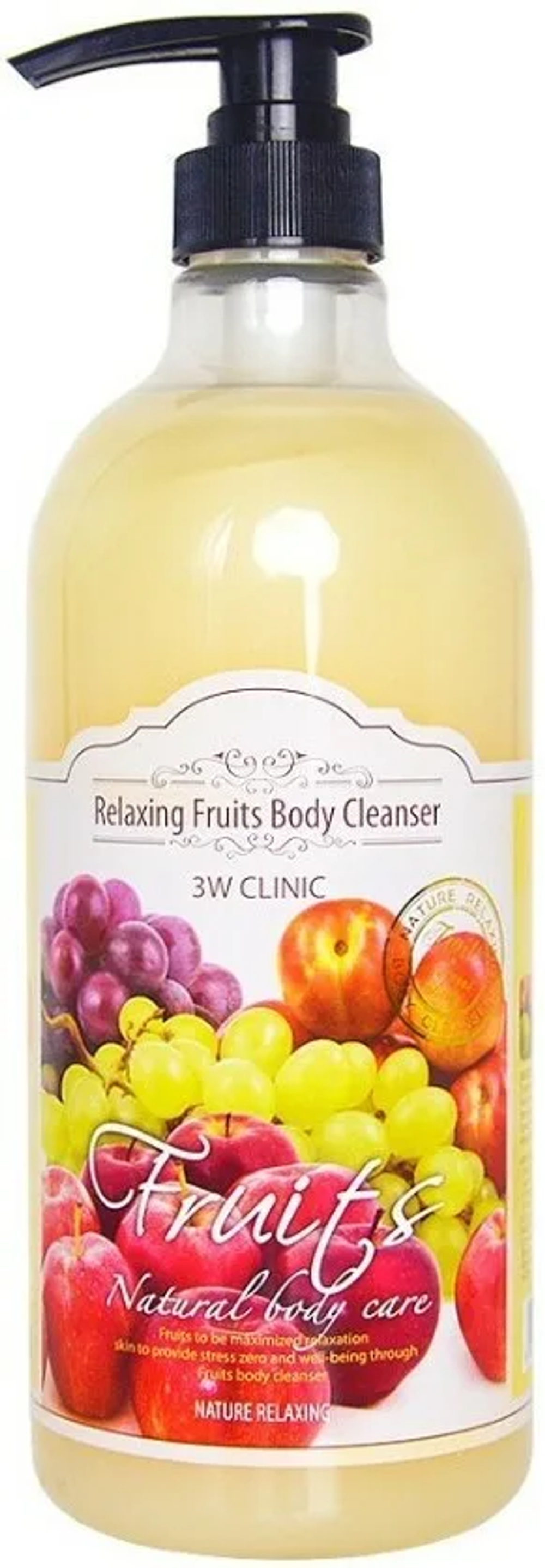 Гель для душа 3W Clinic Relaxing Body Cleanser Фрукты 1000 мл