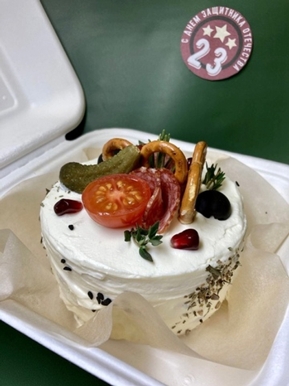 Бенто торт №606 - с копченой курицей (арт 4040)