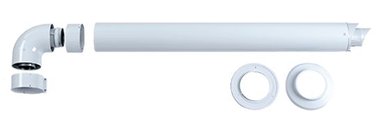 Коаксиальный дымоход Vaillant Ø 80/125 мм. - 0.75 м. PP для конденсационных котлов (арт. 303209)