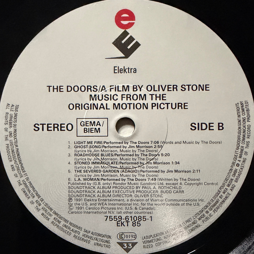 The Doors (Music From The Original Motion Picture) Германия 1991г.
