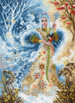 "Волшебница зима"-1703 канва с рисунком